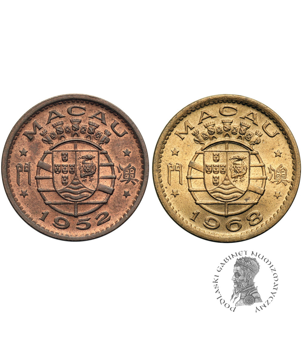 Makao. Zestaw 10 Avos 1952 i 1968