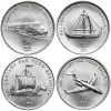 Korea Północna. Zestaw 4 x 1/2 Chon 2002 F.A.O.