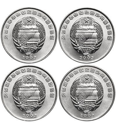 North Korea. Set of 4 x 1/2 Chon 2002 F.A.O.