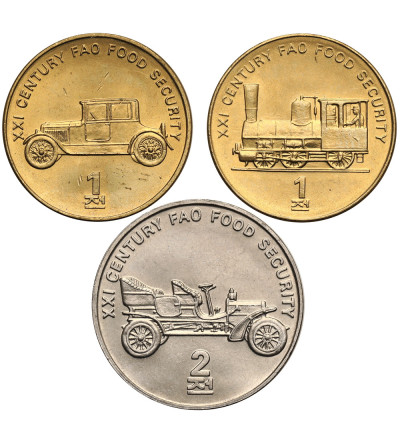North Korea. Set of 2 x 1 Chon 2002 and 2 Chon 2002 F.A.O.