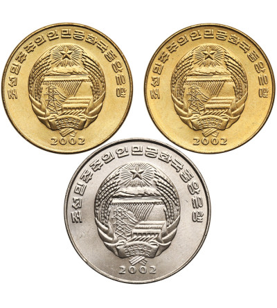 Korea Północna. Zestaw 2 x 1 Chon 2002, 2 Chon 2002 F.A.O.