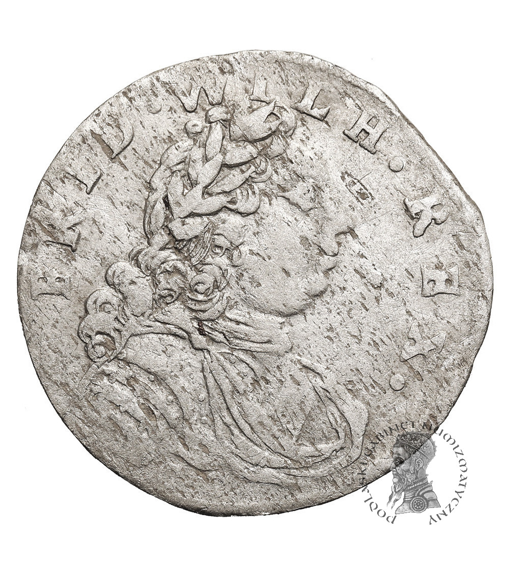Prussia (Brandenburg-Preussen), Friedrich Wilhelm I, der Soldatenkönig 1713-1740. 6-Gröscher 1714 CG, Königsberg