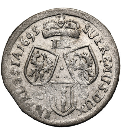 Prusy, Fryderyk III 1688-1701. Trojak  1695 SD, Królewiec