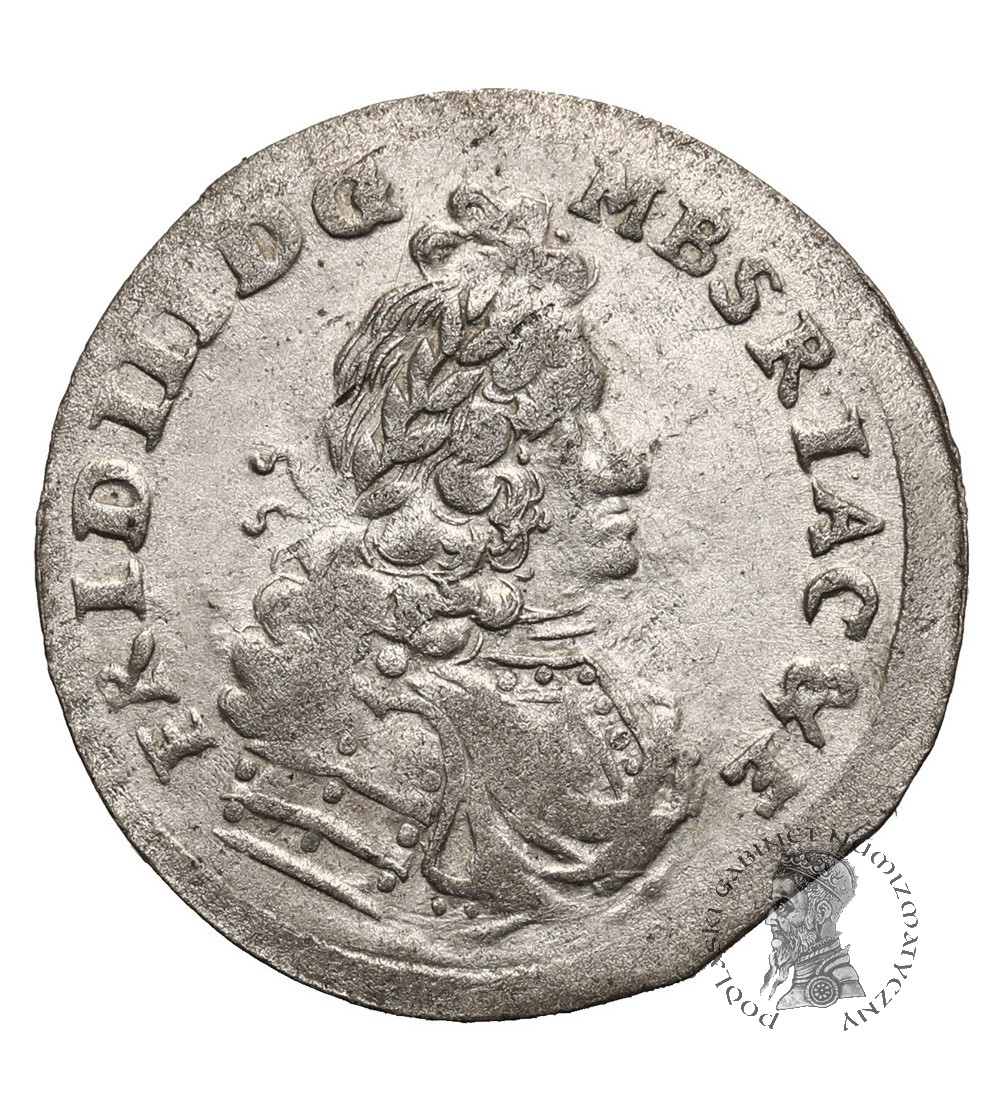 Prusy, Fryderyk III 1688-1701. Trojak  1695 SD, Królewiec