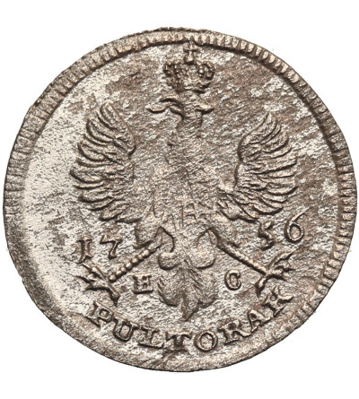 Poland / Saxony. Friedrich August, II 1733-1763. Poltorak 1756 EC, Leipiz Mint