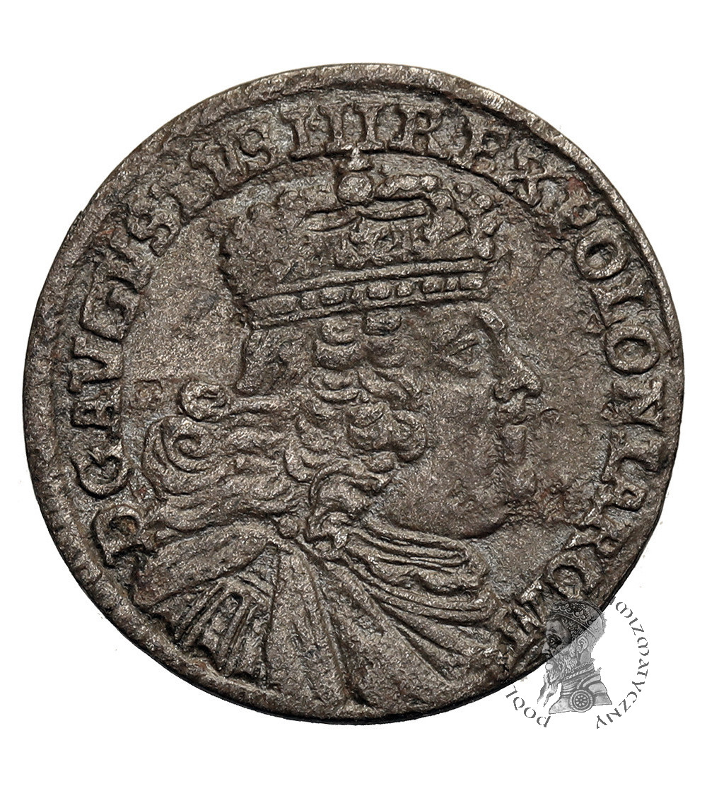 Poland / Saxony. Friedrich August, II 1733-1763. Trojak (3-Gröscher) 1754 EC, Leipiz Mint