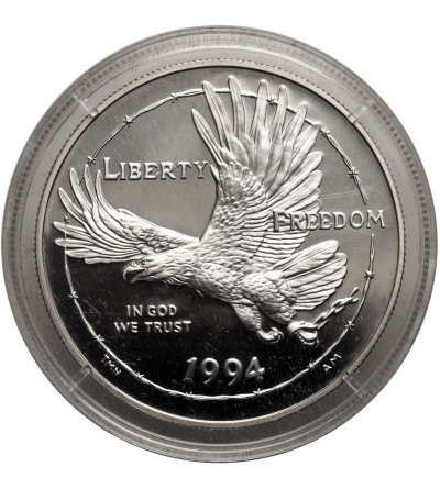 USA. 1 dolar 1994 P, Filadelfia, Narodowe Muzeum Jeńców Wojennych - Proof