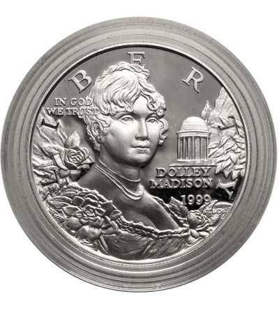 USA. 1 dolar 1999 P, Filadelfia, Dolley Madison, Montpelier - Proof