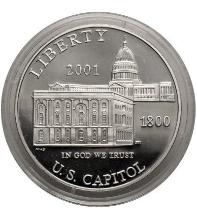 USA. 1 Dollar 2001 P, Philadelphia, ‘U.S. Capitol’, United States Capitol Visitor Centre - Proof