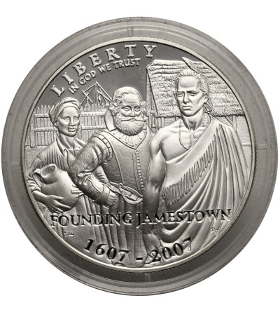 USA. 1 Dollar 2007 P, Philadelphia, 400th anniversary of Jamestown - Proof