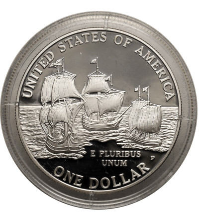 USA. 1 Dollar 2007 P, Philadelphia, 400th anniversary of Jamestown - Proof