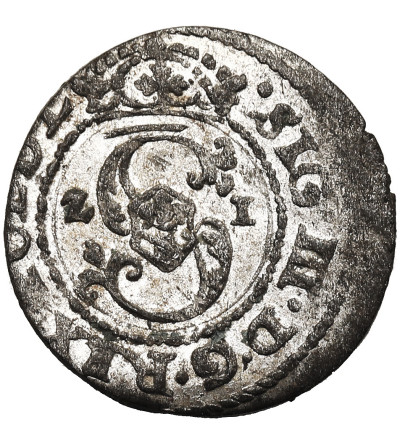 Polska. Zygmunt III Waza, 1587-1632. Szeląg 1621, mennica Ryga