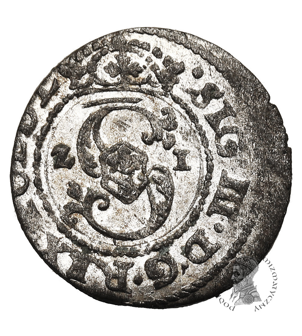 Polska. Zygmunt III Waza, 1587-1632. Szeląg 1621, mennica Ryga