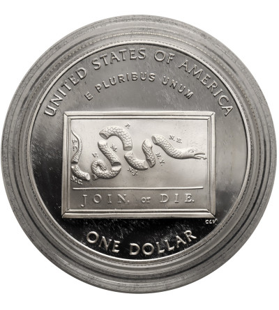 USA. 1 Dollar 2006 P, Philadelphia, 300th anniversary of Benjamin Franklin`s birth - Proof