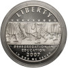 USA. 1 dolar 2007 P, Filadelfia, 50 rocznica zniesienia segregacji rasowej w szkole średniej Little Rock Central High School - Proof