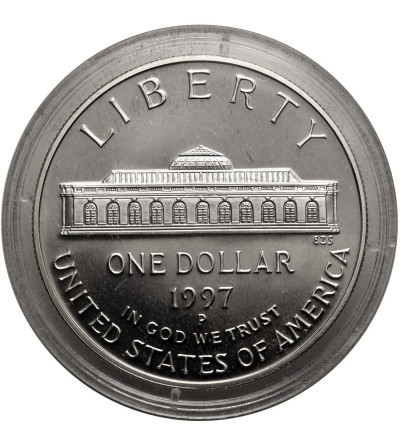 USA. 1 dolar 1997 P, Filadelfia, 175. rocznica powstania Ogrodów Botanicznych - Proof