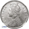 Indie Brytyjskie, Wiktoria (1837-1901). 1 rupia 1862 (c), Kalkuta - NGC MS 61