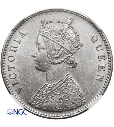 British India, Victoria (1837–1901). 1 Rupee 1862 (c), Calcutta - NGC MS 60