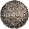 India - British, Victoria (1837–1901). 1 Rupee 1901 B, Bombay