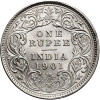 India - British, Victoria (1837–1901). 1 Rupee 1901 (c), Calcutta