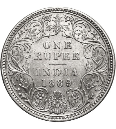 Indie Brytyjskie, Wiktoria (1837-1901). 1 rupia 1889 B, Bombaj