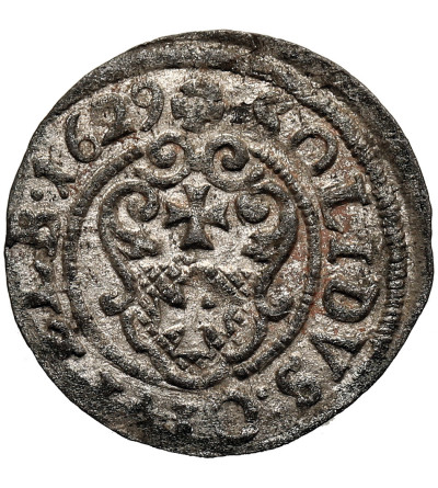 Elbląg - szwedzka okupacja, Gustaw II Adolf 1617-1632. Szeląg 1629, Elbląg - RRR!
