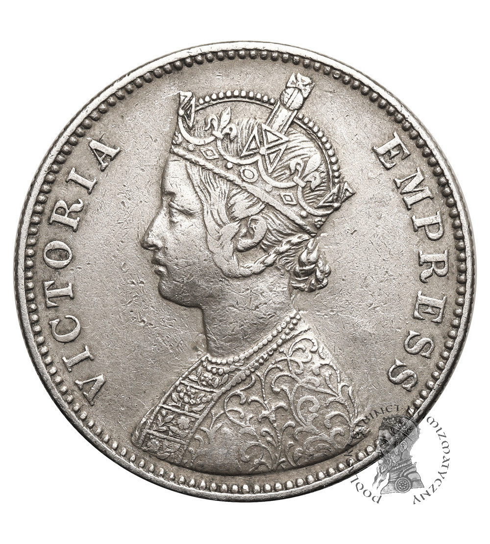 Indie Brytyjskie, Wiktoria (1837 - 1901). 1 rupia 1882 (c), Kalkuta