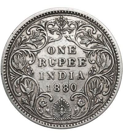 India - British, Victoria (1837 - 1901). 1 Rupee 1880 (c), Calcutta