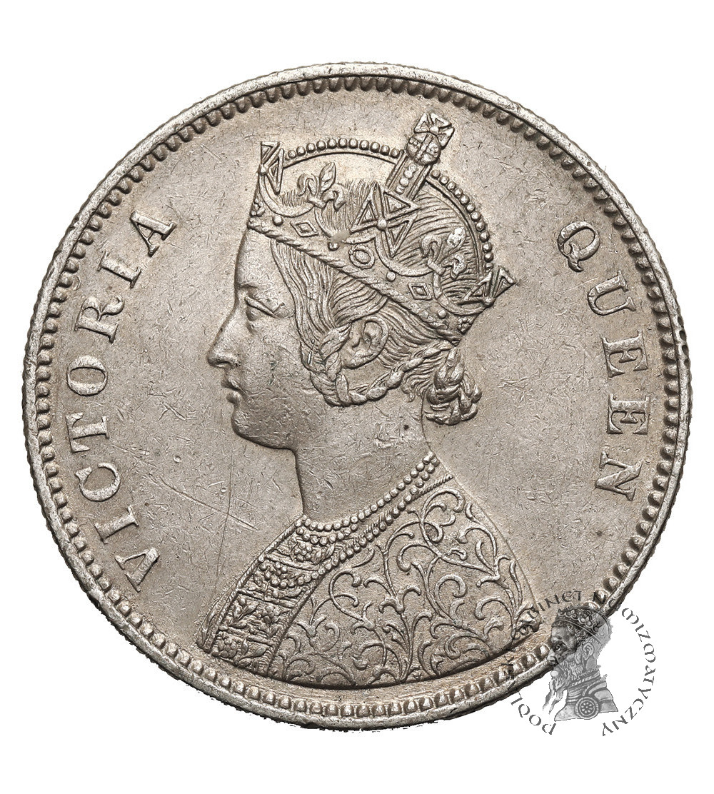 Indie Brytyjskie, Wiktoria (1837  - 1901). 1 rupia 1862 (c), Kalkuta