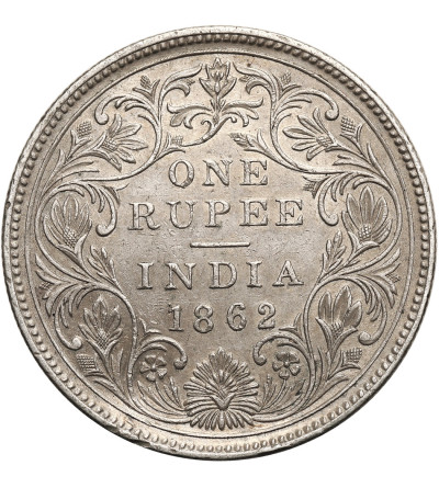 Indie Brytyjskie, Wiktoria (1837  - 1901). 1 rupia 1862 (c), Kalkuta