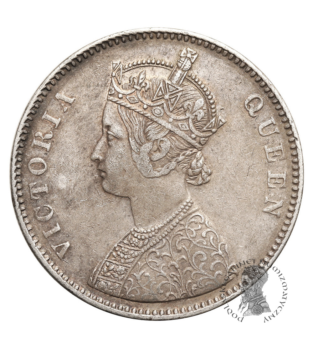 Indie Brytyjskie, Wiktoria (1837 - 1901). 1 rupia 1862 (c), Kalkuta