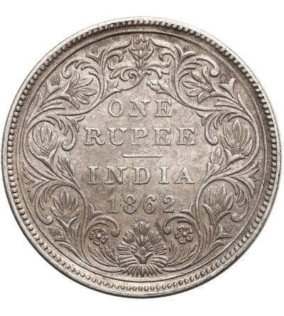 Indie Brytyjskie, Wiktoria (1837 - 1901). 1 rupia 1862 (c), Kalkuta