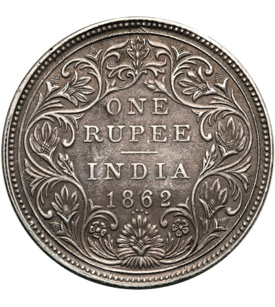 India - British, Victoria (1837 - 1901). 1 Rupee 1862 (c), Calcutta