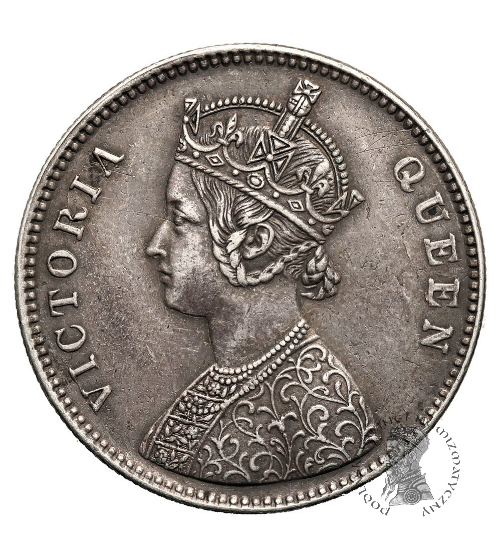 Indie Brytyjskie, Wiktoria (1837 - 1901). 1 rupia 1862 (c), Kalkuta