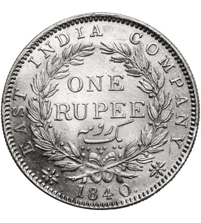 India - British, Victoria (1837 - 1901). 1 Rupee 1840