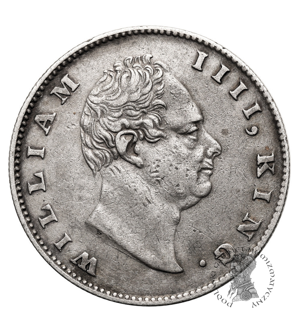 India - British, William IV (1830 - 1837). 1 Rupee 1835 F