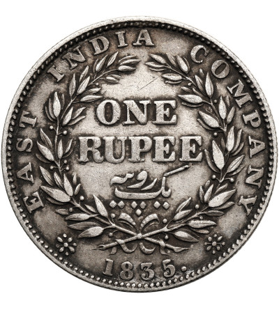 India - British, William IV (1830 - 1837). 1 Rupee 1835 F