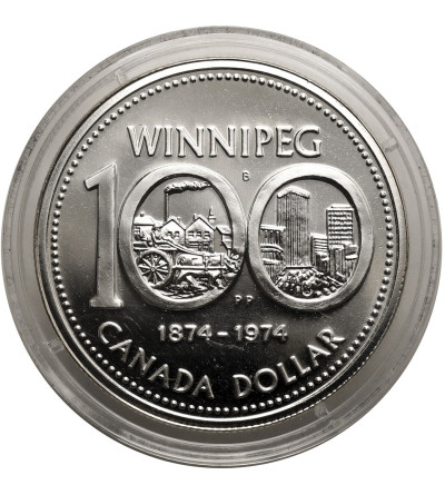 Canada, Elizabeth II (1952-2022). 1 Dollar 1974, 100th anniversary of the City of Winnipeg