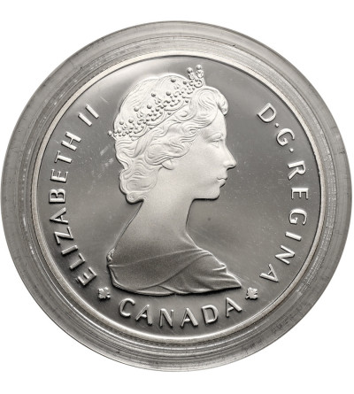 Kanada, Elżbieta II (1952-2022). 1 dolar 1985, 100 Lat Parków Narodowych, Kolekcja: "Srebrne dolary kanadyjskie" - Proof