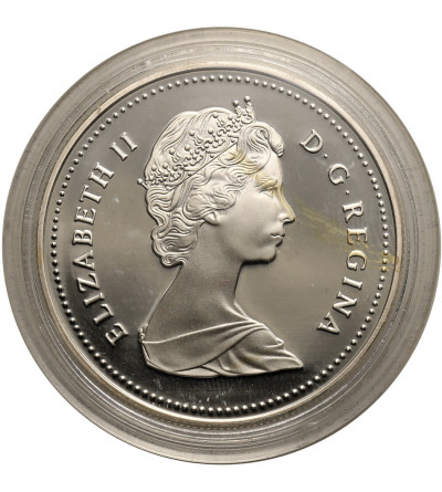 Kanada, Elżbieta II (1952-2022). 1 dolar 1988, 250 rocznica powstania Huty Żelaza w Saint-Maurice w Quebec - Proof