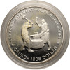 Kanada, Elżbieta II (1952-2022). 1 dolar 1988, 250 rocznica powstania Huty Żelaza w Saint-Maurice w Quebec - Proof