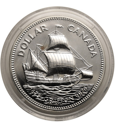 Kanada, Elżbieta II (1952-2022). 1 dolar 1979, 300 rocznica wyprawy żaglowca Le Griffon, Kolekcja: "Srebrne dolary kanadyjskie"