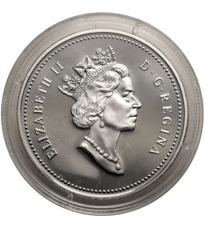 Kanada, Elżbieta II (1952-2022). 1 dolar 1998, 125 rocznica powstania Królewskiej Kanadyjskiej Policji Konnej - Proof