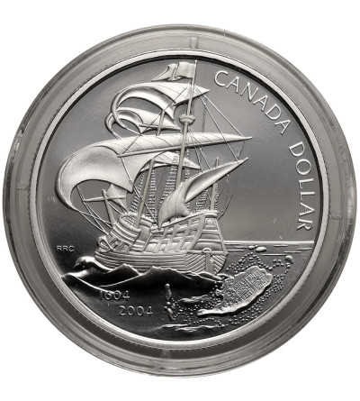 Kanada, Elżbieta II (1952-2022). 1 dolar 2004, 400 rocznica pierwszej europejskiej osady w Kanadzie