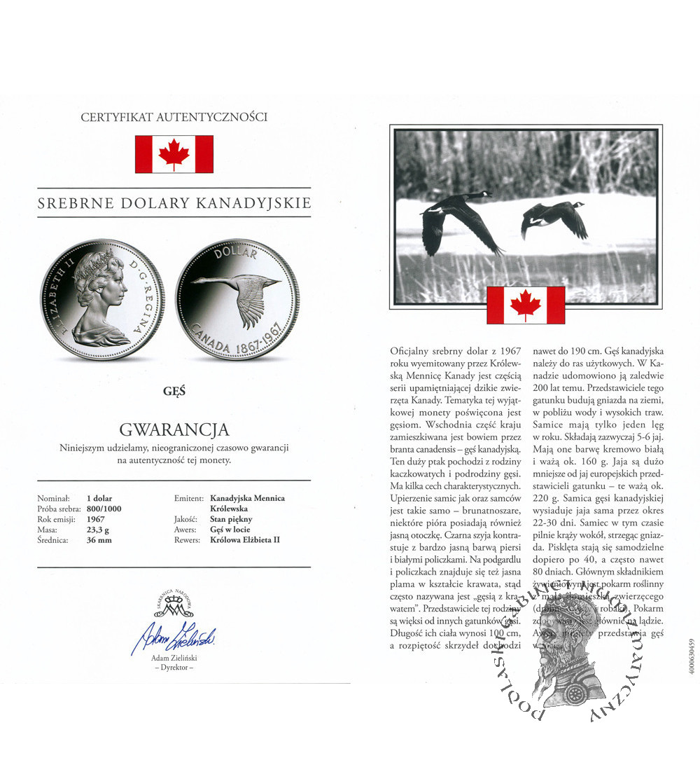 Canada, Elizabeth II (1952-2022). 1 Dollar 1967, Confederation Centennial