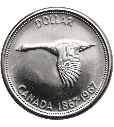 Kanada, Elżbieta II (1952-2022). 1 dolar 1967, 100 Lecie Konfederacji