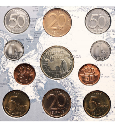 Belgia, Albert II Koburg (1993 - 2013). Rocznikowy Zestaw Menniczy 1997, Adrien de Gerlache, Wyprawa Antarktyczna 1897