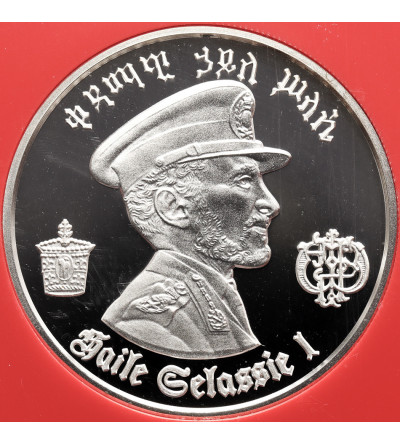 Ethiopia. 5 Dollars 1972, 80th birthday of Haile Selassie I - Proof