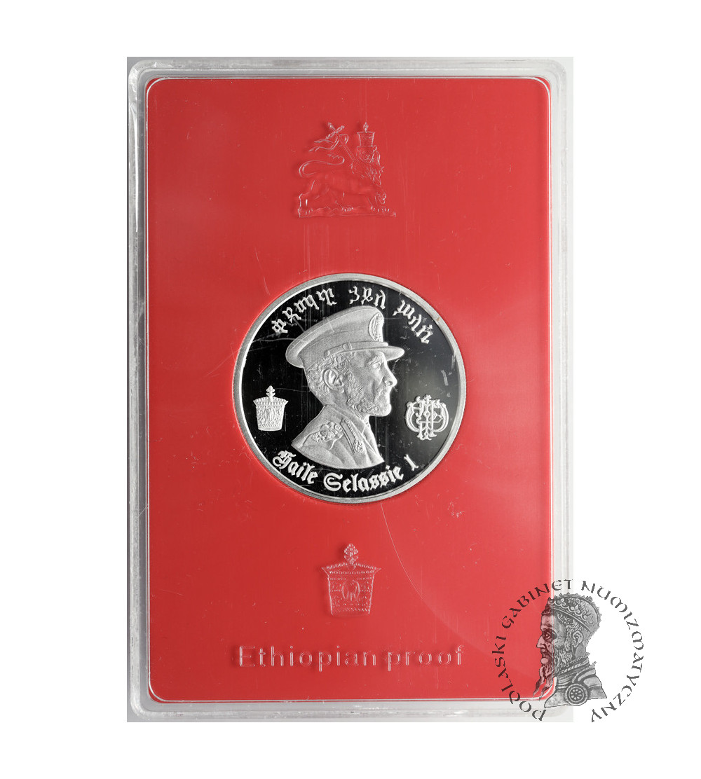 Etiopia. 5 dolarów 1972, 80 urodziny Haile Selassie I - Proof
