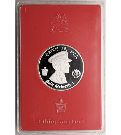 Etiopia. 5 dolarów 1972, 80 urodziny Haile Selassie I - Proof
